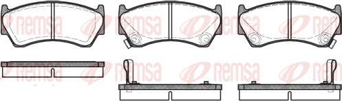 Kawe 0592 02 - Brake Pad Set, disc brake www.autospares.lv