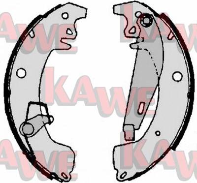 Kawe 05095 - Bremžu loku komplekts www.autospares.lv