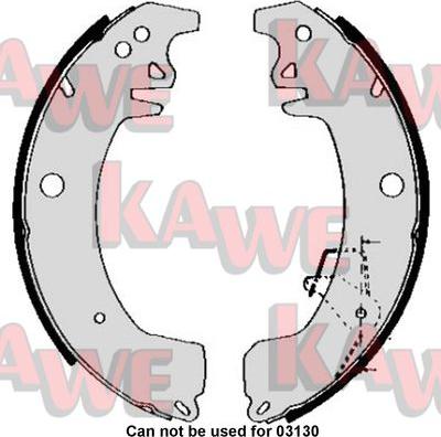 Kawe 05090 - Bremžu loku komplekts autospares.lv