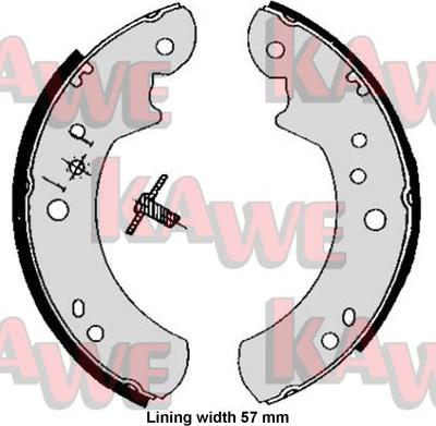 Kawe 05060B - Bremžu loku komplekts autospares.lv