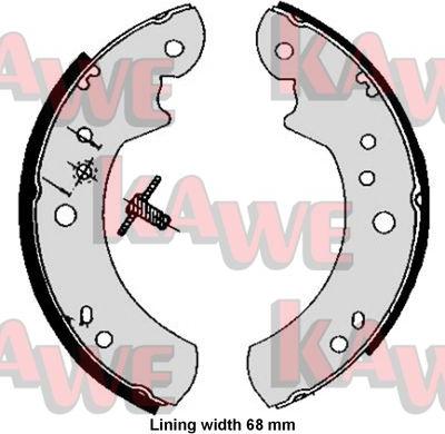 Kawe 05060 - Bremžu loku komplekts autospares.lv