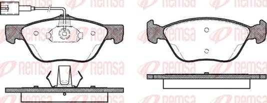 Kawe 0589 42 - Brake Pad Set, disc brake www.autospares.lv