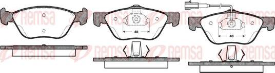 Kawe 0589 21 - Brake Pad Set, disc brake www.autospares.lv