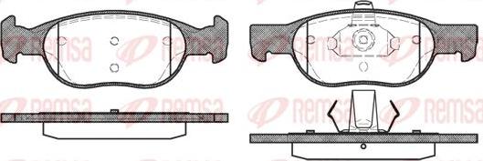 Kawe 0588 20 - Brake Pad Set, disc brake www.autospares.lv