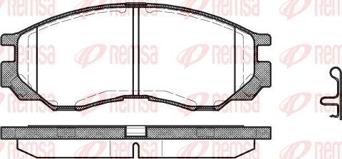 Kawe 0583 00 - Brake Pad Set, disc brake www.autospares.lv