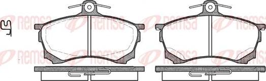 Kawe 0582 00 - Brake Pad Set, disc brake www.autospares.lv