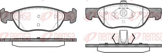 Kawe 0587 00 - Brake Pad Set, disc brake www.autospares.lv