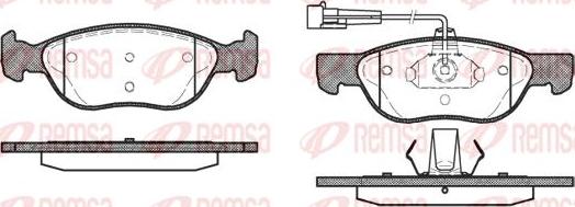 Kawe 0587 12 - Bremžu uzliku kompl., Disku bremzes autospares.lv