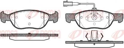 Kawe 0587 22 - Bremžu uzliku kompl., Disku bremzes autospares.lv