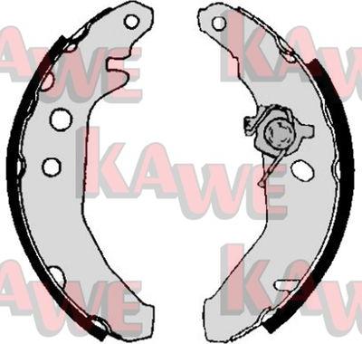 Kawe 05740 - Bremžu loku komplekts www.autospares.lv