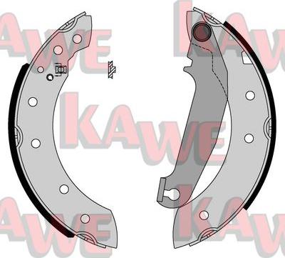 Kawe 05750 - Bremžu loku komplekts www.autospares.lv