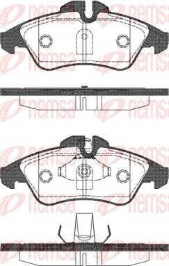 Kawe 0578 10 - Тормозные колодки, дисковые, комплект www.autospares.lv