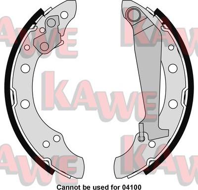 Kawe 05730 - Brake Shoe Set www.autospares.lv