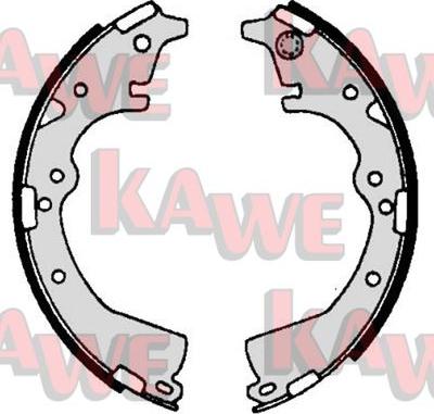 Kawe 06970 - Brake Shoe Set www.autospares.lv