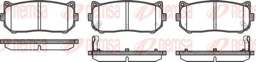 Kawe 0649 02 - Brake Pad Set, disc brake www.autospares.lv