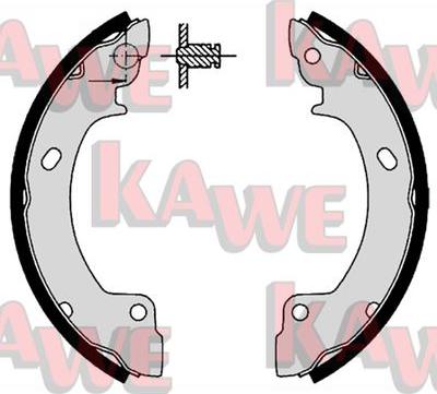 Kawe 06410 - Bremžu loku komplekts www.autospares.lv