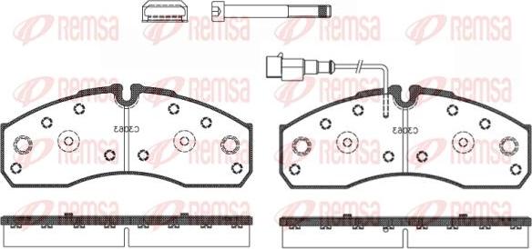 Kawe 0651 42 - Brake Pad Set, disc brake www.autospares.lv