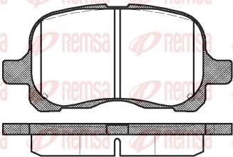 Kawe 0652 00 - Brake Pad Set, disc brake www.autospares.lv