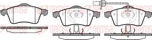 Kawe 0618 01 - Тормозные колодки, дисковые, комплект www.autospares.lv