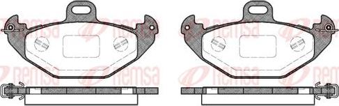 Kawe 0686 00 - Brake Pad Set, disc brake www.autospares.lv