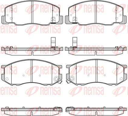 Kawe 0636 04 - Brake Pad Set, disc brake www.autospares.lv