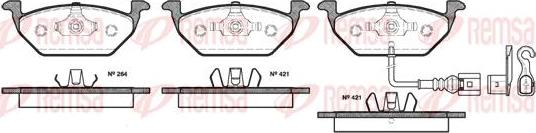 Kawe 0633 21 - Bremžu uzliku kompl., Disku bremzes www.autospares.lv