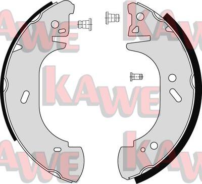 Kawe 06750 - Bremžu loku komplekts www.autospares.lv