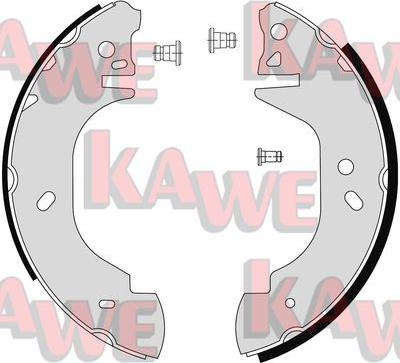 Kawe 06760 - Bremžu loku komplekts www.autospares.lv