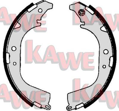 Kawe 06700 - Bremžu loku komplekts www.autospares.lv