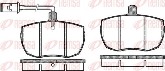 Kawe 0056 11 - Bremžu uzliku kompl., Disku bremzes autospares.lv