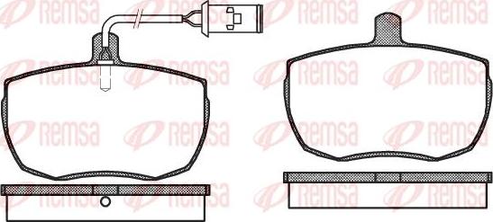 Kawe 0056 22 - Тормозные колодки, дисковые, комплект www.autospares.lv