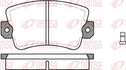 Kawe 0061 02 - Тормозные колодки, дисковые, комплект www.autospares.lv