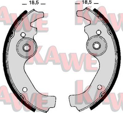 Kawe 00670 - Bremžu loku komplekts www.autospares.lv