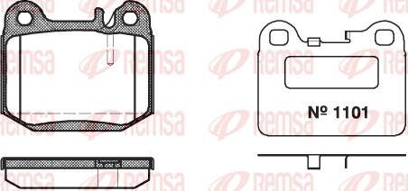 Kawe 0014 40 - Тормозные колодки, дисковые, комплект www.autospares.lv