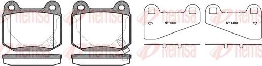 Kawe 0014 52 - Brake Pad Set, disc brake www.autospares.lv