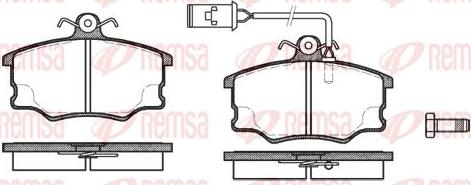 Kawe 0146 52 - Тормозные колодки, дисковые, комплект www.autospares.lv