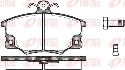 Kawe 0146 14 - Тормозные колодки, дисковые, комплект www.autospares.lv