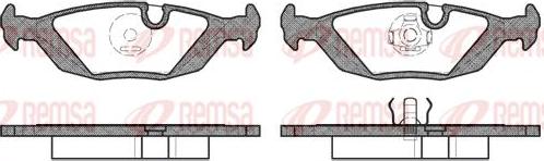 Kawe 0155 10 - Тормозные колодки, дисковые, комплект www.autospares.lv