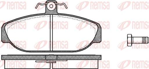 Kawe 0156 10 - Bremžu uzliku kompl., Disku bremzes www.autospares.lv