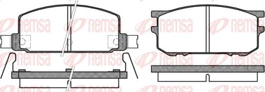 Kawe 0109 12 - Brake Pad Set, disc brake www.autospares.lv