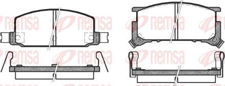 Kawe 0109 34 - Brake Pad Set, disc brake www.autospares.lv