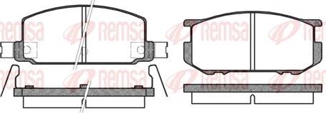 Kawe 0109 22 - Brake Pad Set, disc brake www.autospares.lv