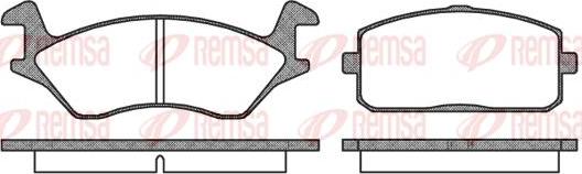 Kawe 0105 00 - Brake Pad Set, disc brake www.autospares.lv