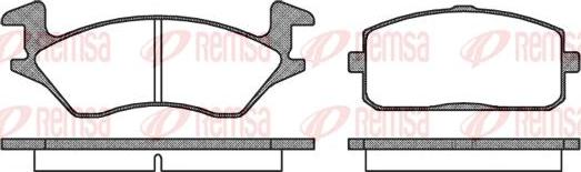 Kawe 0105 10 - Brake Pad Set, disc brake www.autospares.lv