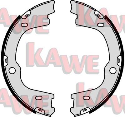 Kawe 01057 - Brake Shoe Set, parking brake www.autospares.lv