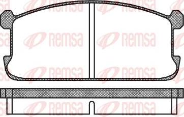 Kawe 0106 00 - Тормозные колодки, дисковые, комплект www.autospares.lv