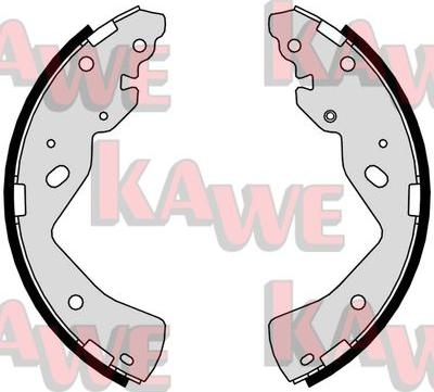 Kawe 01019 - Bremžu loku komplekts www.autospares.lv