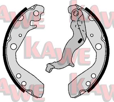 Kawe 01103 - Bremžu loku komplekts www.autospares.lv