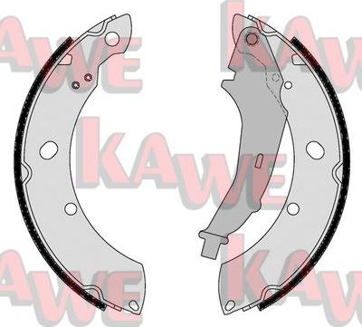 Kawe 01182 - Bremžu loku komplekts www.autospares.lv