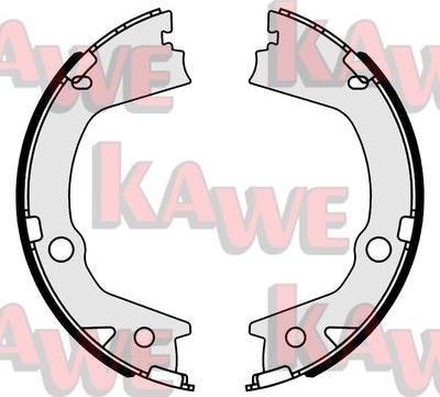 Kawe 01136 - Bremžu loku kompl., Stāvbremze www.autospares.lv